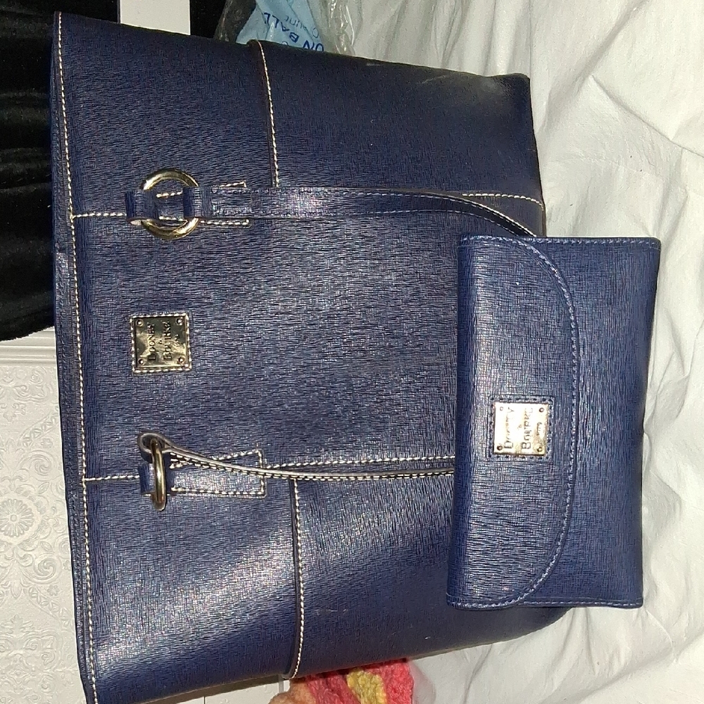 Dooney & Bourke Navy Blue Shoulder Bag Set